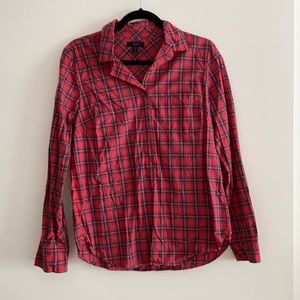 Jcrew plaid blouse